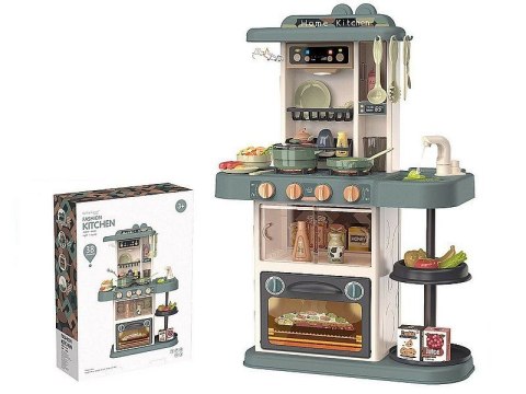 Kuchnia zabawkowa wys.72cm z wyposażeniem, 38 części, światło, dźwięk, funkcja wody w kranie Adar (622326)