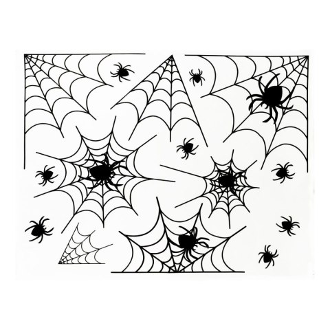 Ozdoba halloweenowa Dekoracja elektrostatyczna - pajęczyna Arpex (HA5050)