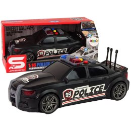 Samochód policyjny 1:16 Czarny Dźwięk Lean (13600)