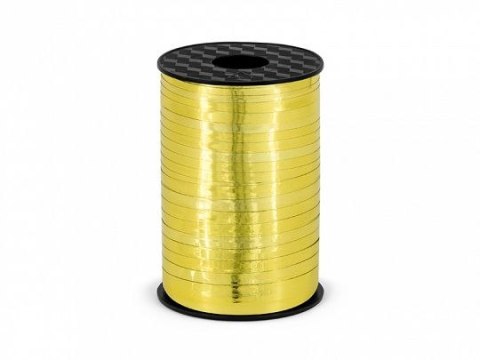 Wstążka plastikowa, złoty, 5mm/225m 5x225 [mm x m] złoty Partydeco (PRM5-019)