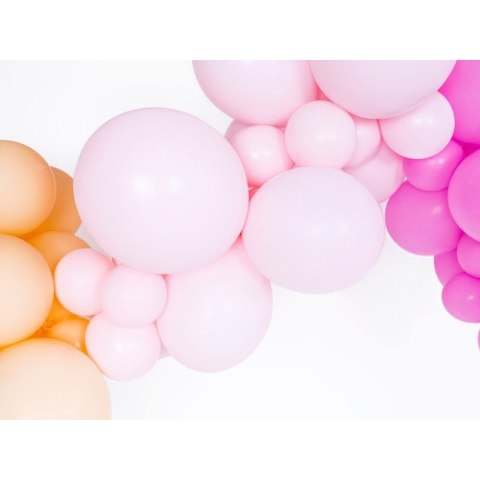 Balon gumowy pastelowy 100 szt różowy 12cal Partydeco (12P-454)