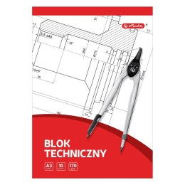 Blok techniczny 9583634 A3 biały 10k Herlitz (400198598)