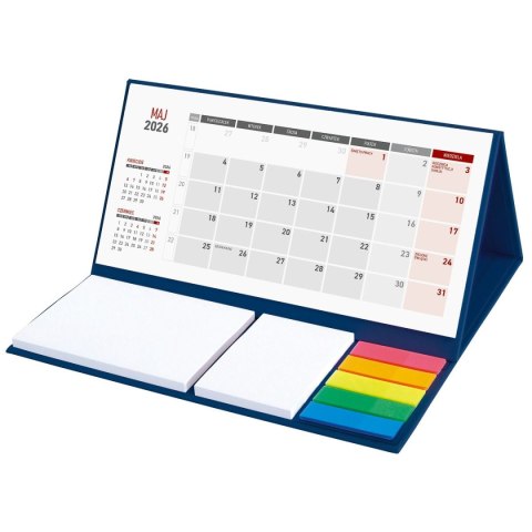 Kalendarz biurkowy MAXI biurkowy z notesem 204mm x 99mm Wydawnictwo Wokół Nas (KB 064 B GRANATOWY)