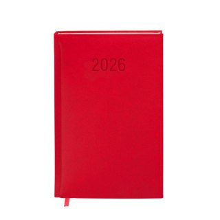 Kalendarz książkowy (terminarz) 2026 COLOROFIX TDW A6 Antra (CZERWONY)