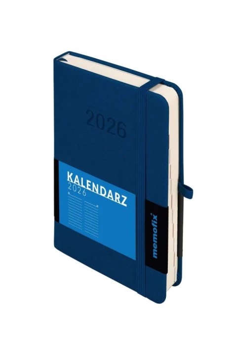 Kalendarz książkowy (terminarz) 2026 MEMOFIX DNS B6 Antra (GRANATOWT)