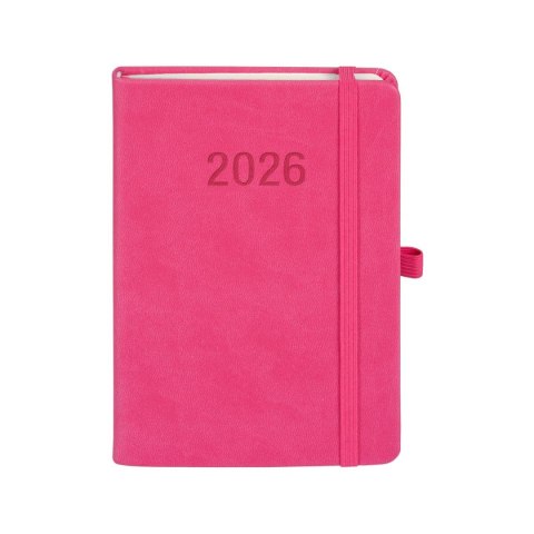 Kalendarz książkowy (terminarz) 2026 MEMOFIX DNS B6 Antra (różowy)