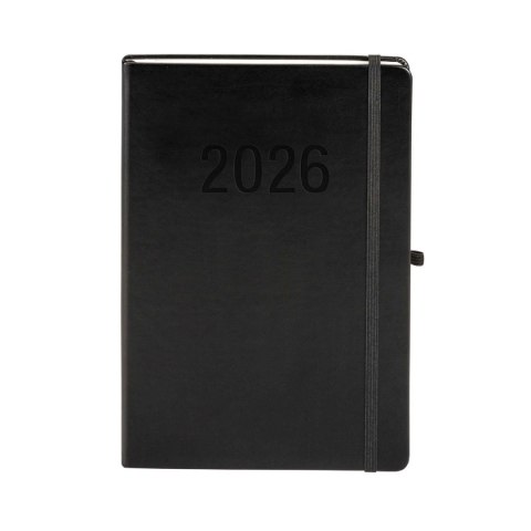 Kalendarz książkowy (terminarz) 2026 MEMOFIX TDW B5 Antra (CZARNY)