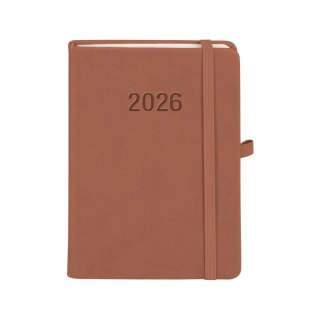 Kalendarz książkowy (terminarz) 2026 MEMOFIX TDW B6 Antra (MOCHA MAUSSE)