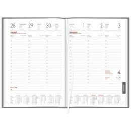 Kalendarz książkowy (terminarz) TYGODNIOWY ALUMINIUM GRANATOWY A4 Wydawnictwo Wokół Nas (237 A4TB)