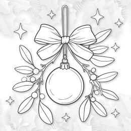 Kolorowanka Idą Święta 3D