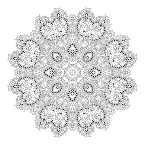 Kolorowanka Mandale.