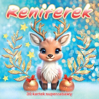 Kolorowanka Reniferek 3D