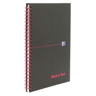 Kołozeszyt (kołonotatnik) Black N' Red A5 70k. 90g krata Oxford (400047652)