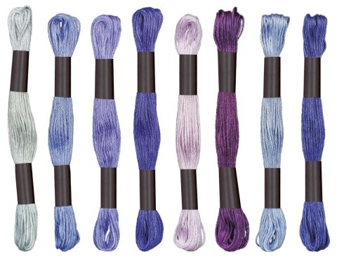 Mulina Craft-Fun Series tonacja fioletowa 8 kol. Titanum (21DT0514-3)