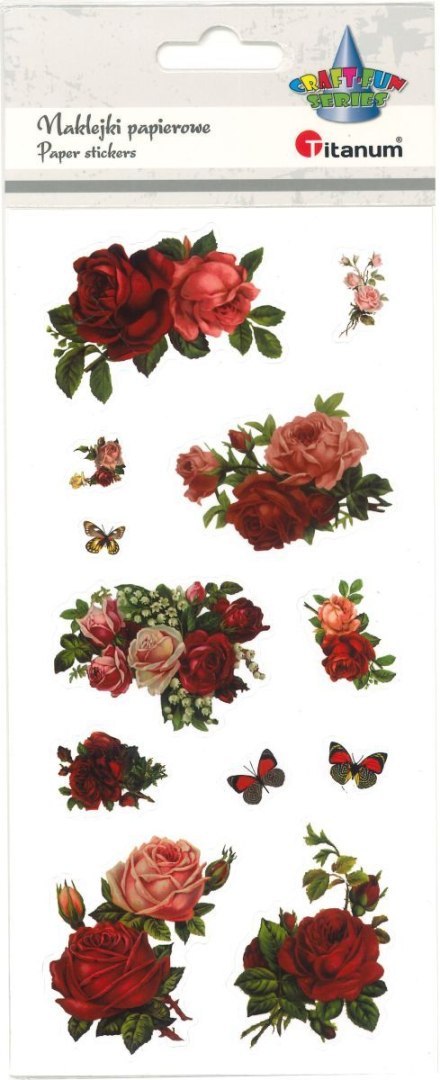 Naklejka (nalepka) Craft-Fun Series róże Titanum (25BJ033161)