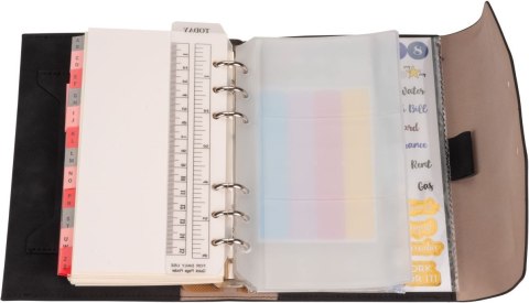 Organizer NABUK MEMOFIX CZARNY [mm:] 145x100 Antra (B6)