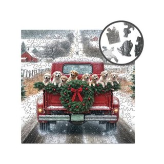 Puzzle Puzzle drewniane - Christmas - Podróżujące psy - 250el. 250 el. Alexander (50943)