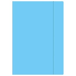 Teczka kartonowa na gumkę A4+ niebieska Interdruk (TEGUFLUON)