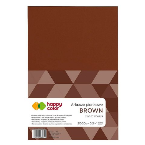Arkusz piankowy kolor: brązowy 5 ark. [mm:] 210x297 Happy Color (HA 7130 2030-75)