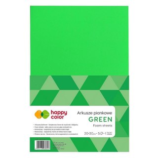 Arkusz piankowy kolor: zielony 5 ark. [mm:] 210x297 Happy Color (HA 7130 2030-5)