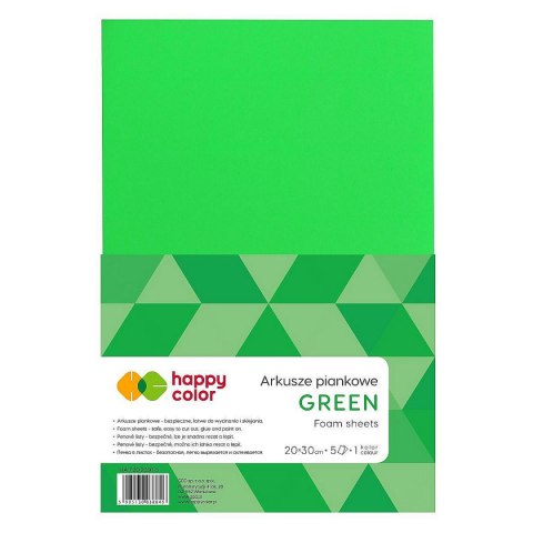 Arkusz piankowy kolor: zielony 5 ark. [mm:] 210x297 Happy Color (HA 7130 2030-5)