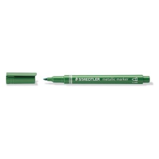 Marker permanentny metaliczny wkład zielony 1-2mm okrągła końcówka Staedtler (8323-81)