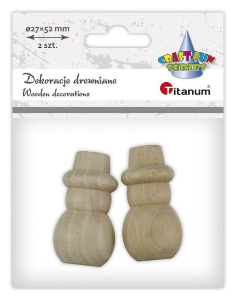 Ozdoba drewniana Craft-Fun Series bałwanki Titanum (25BJ033139)
