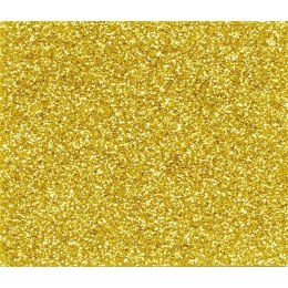 Papier ozdobny (wizytówkowy) brokatowy złoty A3 złoty 210g Galeria Papieru (208116)