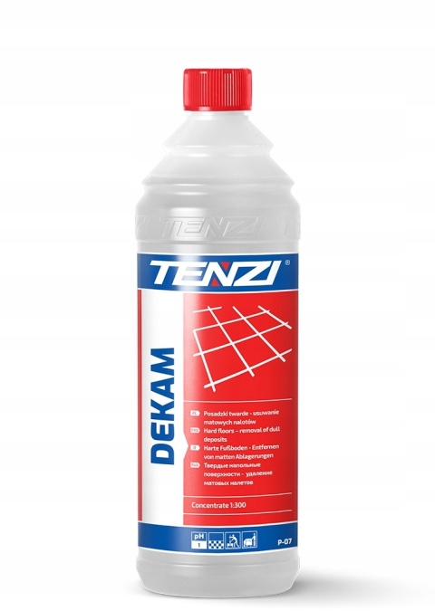 TENZI DeKam - Płyn do czyszczenia płytek po remoncie - Usuwanie pyłu, smug, nalotów - 1L