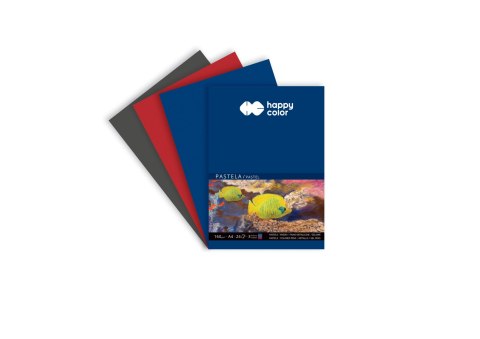 Blok artystyczny Do pasteli Blok do pasteli 3 kolory po 8 kartek A4 160g 24k Happy Color (HA 7816 2030-A24)