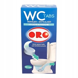ORO TABLETKI DO CZYSZCZENIA WC 25Gx16 Skuteczne i Łatwe Czyszczenie Toalety