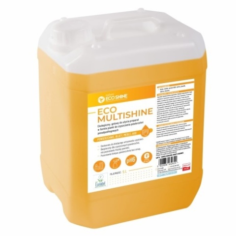 ECO MULTISHINE 5L - Ekologiczny gotowy do użycia preparat w formie pianki do czyszczenia powierzchni ponadpodłogowych.
