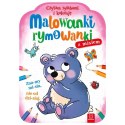 Książka dla dzieci Malowanki rymowanki z misiem. Czytam sylabami i koloruję Aksjomat