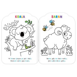 Książka dla dzieci Malowanki rymowanki z misiem. Czytam sylabami i koloruję Aksjomat