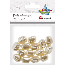Perełki Craft-Fun Series twist biały perłowy Titanum (220078)