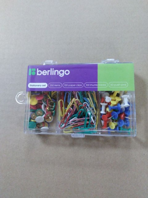 Pinezki kolor: mix 250 szt Berlingo (212039)