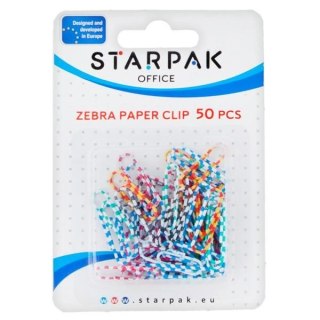 Spinacze okrągły Office zebra 50 szt Starpak (149879)
