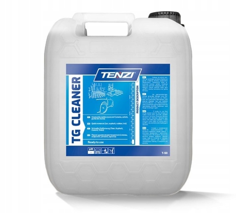 TENZI TG Cleaner - Preparat rozpuszczalnikowy - Do usuwania plam po asfalcie, smole, żywicy, farbach - 5L