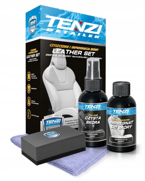 TENZI LEATHER SET Zestaw do czyszczenia skóry i impregnacji 2x100ml