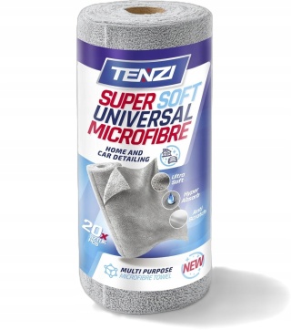 TENZI Ściereczki z mikrofibry na rolce SZARE - 20 szt. - 35x35cm