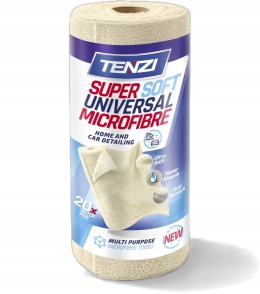 TENZI Ściereczki z mikrofibry na rolce KREMOWE - 20 szt. - 35x35cm