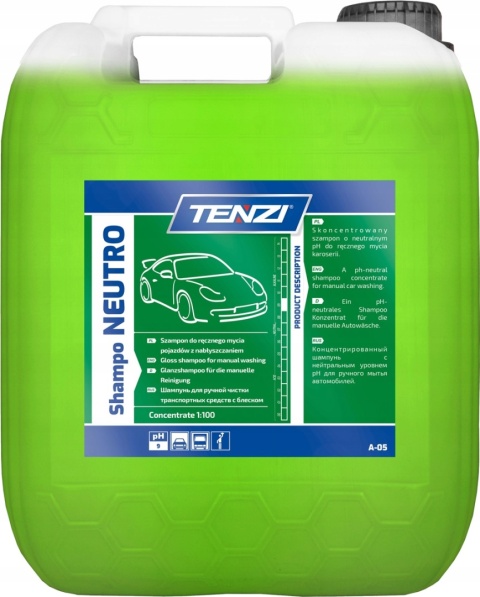 TENZI Shampo Neutro - Szampon do mycia samochodu - 5L