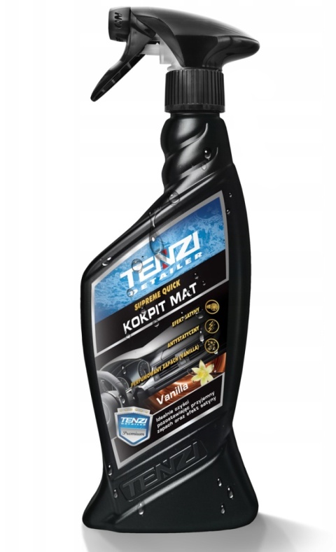 Tenzi KOKPIT MAT Vanilia - Środek do pielęgnacji wnętrza samochodu - Do elementów z tworzyw sztucznych - Zapach waniliowy