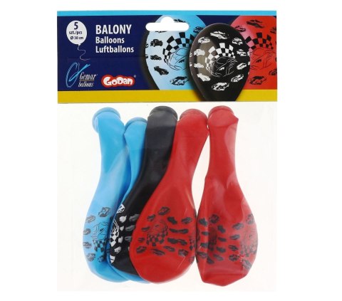 Balon gumowy Premium Samochody 5 szt mix 30mm Godan (GB/PG31)