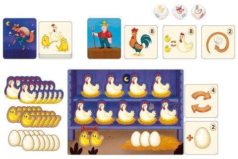 Gra edukacyjna PEŁNY KURNIK - POWRÓT LISA Kukuryku