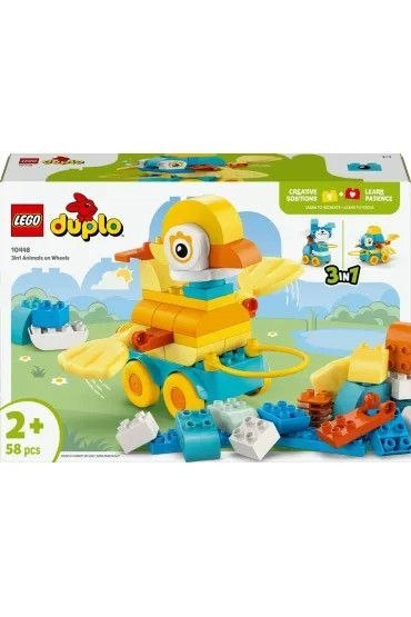 Klocki konstrukcyjne Duplo Zwierzątka na kółkach 3 w 1 Lego (10448)
