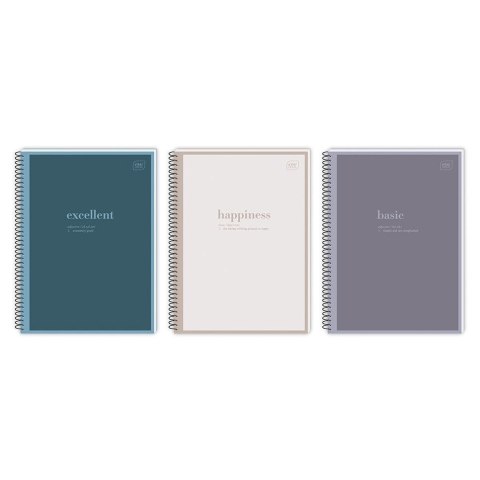 Kołozeszyt (kołonotatnik) HYBRID WORDS A4 80k. 70g linia Interdruk