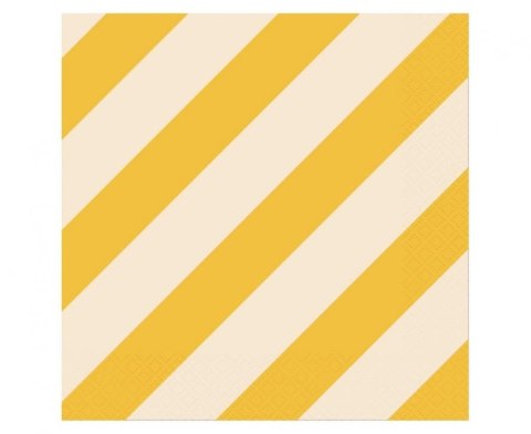 Serwetki paski żółto beżowe żółty celuloza [mm:] 330x330 Godan (PG-SPA1)