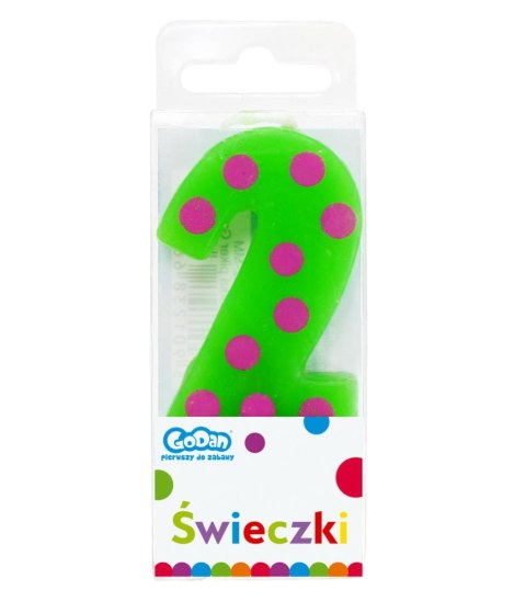 Świeczka urodzinowa PIKER GROCHY URODZINOWE Godan (SWCG2-MM)
