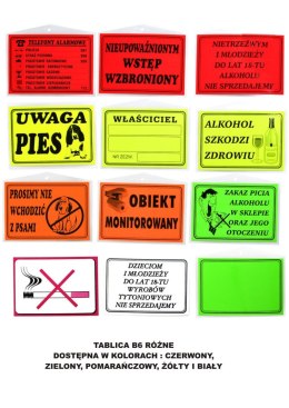 Tabliczka informacyjna [mm:] 125x176 Zbimar (B6)